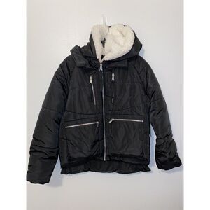 7 For All Mankind Thermal Puff Jacket Black Size Medium